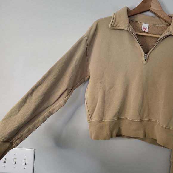 Re/Done x Hanes Classic 70s Half Zip - Picture 6 of 9